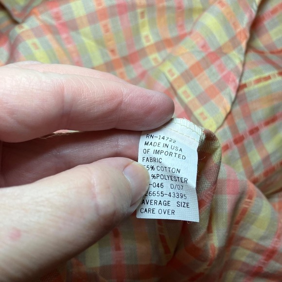 Rare NWT 1980s Deadstock Cheryl Tiegs Plaid Blouse Size 6 – Sears 1987 – USA - Picture 8 of 10